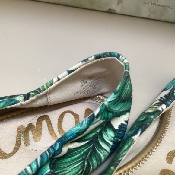 Sam Edelman Felicia Palm Leaves Ballet Flats Green Size 10.5 - Picture 4 of 6